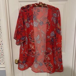 Floral Sheer Kimono Cardigan
